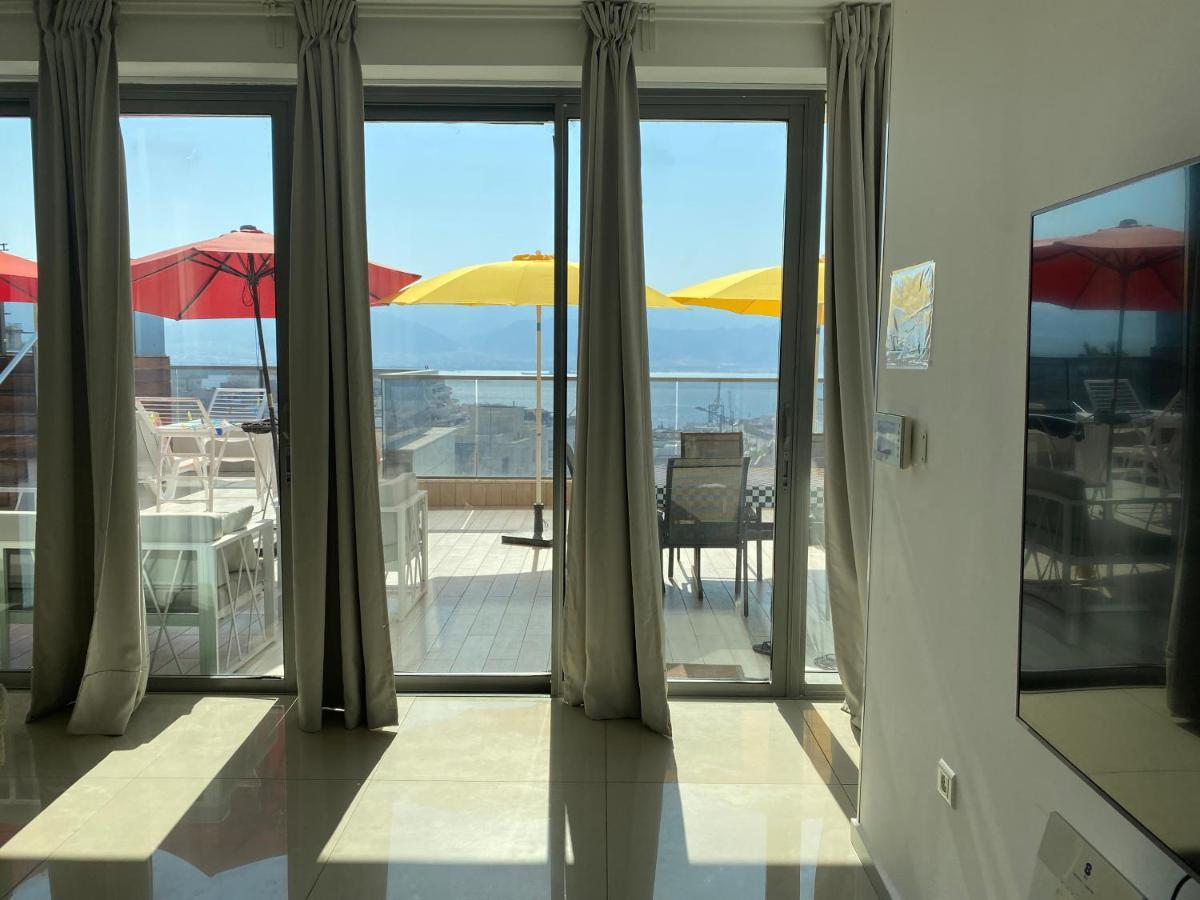 Stunning Penthouse With Sea Views And Private Heated Pool Apartment Ейлат Екстериор снимка