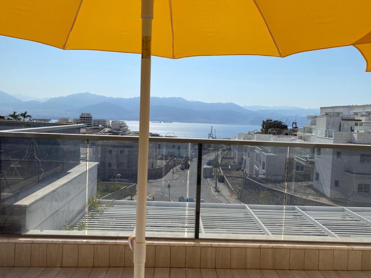 Stunning Penthouse With Sea Views And Private Heated Pool Apartment Ейлат Екстериор снимка